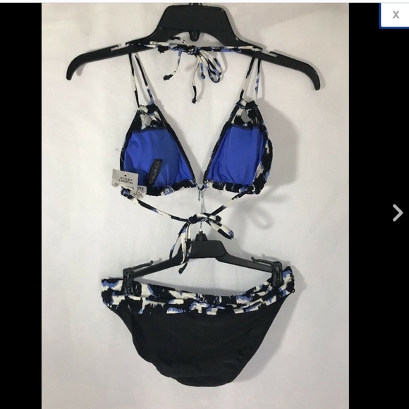 NEW 2PC La Blanca 'The Shadow'‎ Triangle Top + Bikini Bottom [SZ 6 ] - Picture 4 of 10